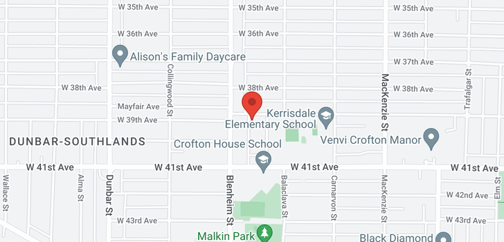 map of 3270 W 39 TH AVENUE